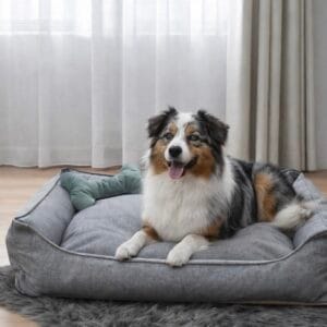 Legowisko Classic Welurowe Szare